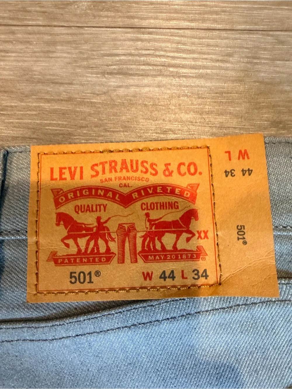 Levi's Men's 501 Straight Jeans in Gray